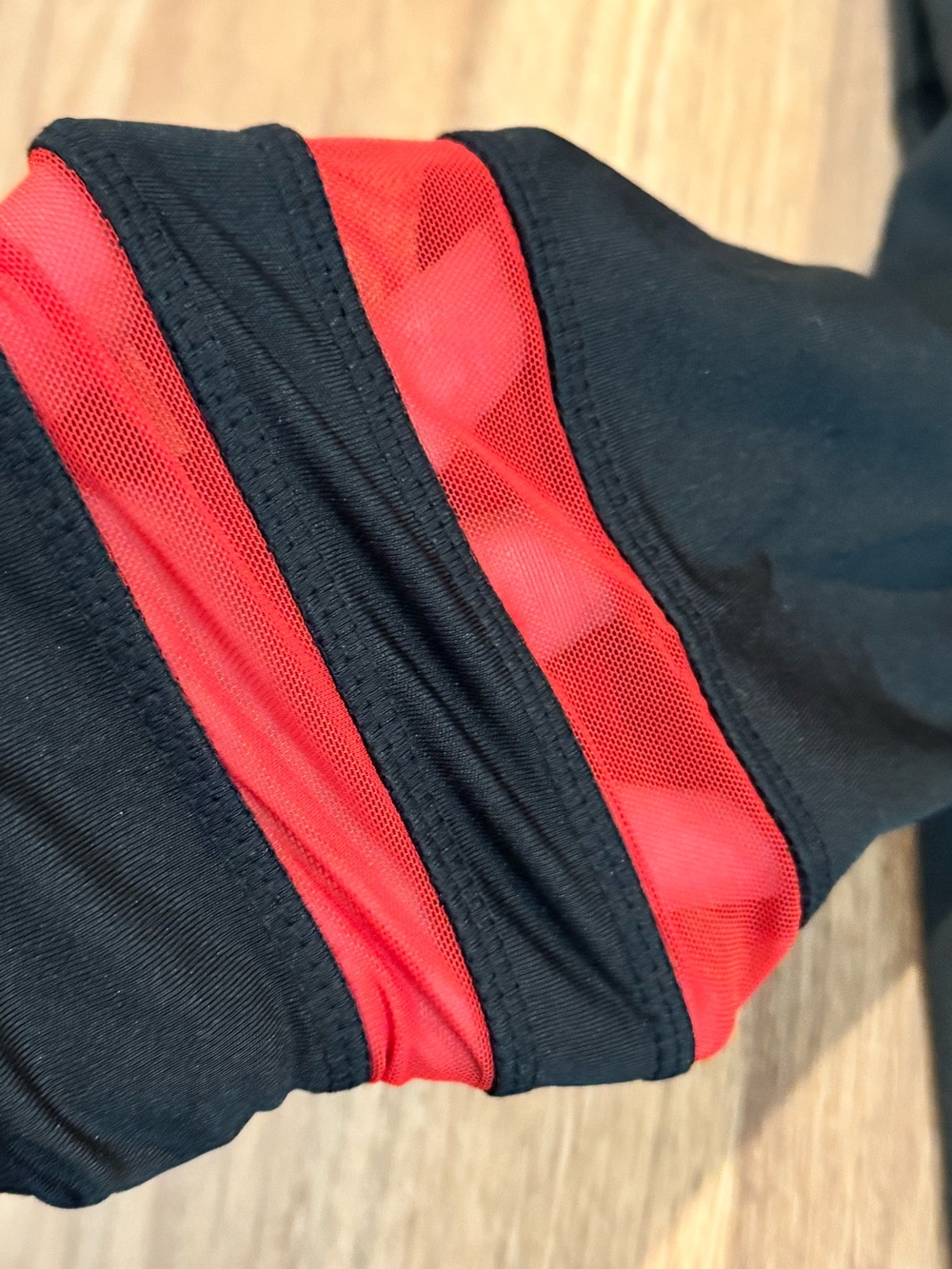 LIDA Houston Sport Black & Red Leggings w/ Branded Waistband- size S/M & L/XL - Picture 7 of 15